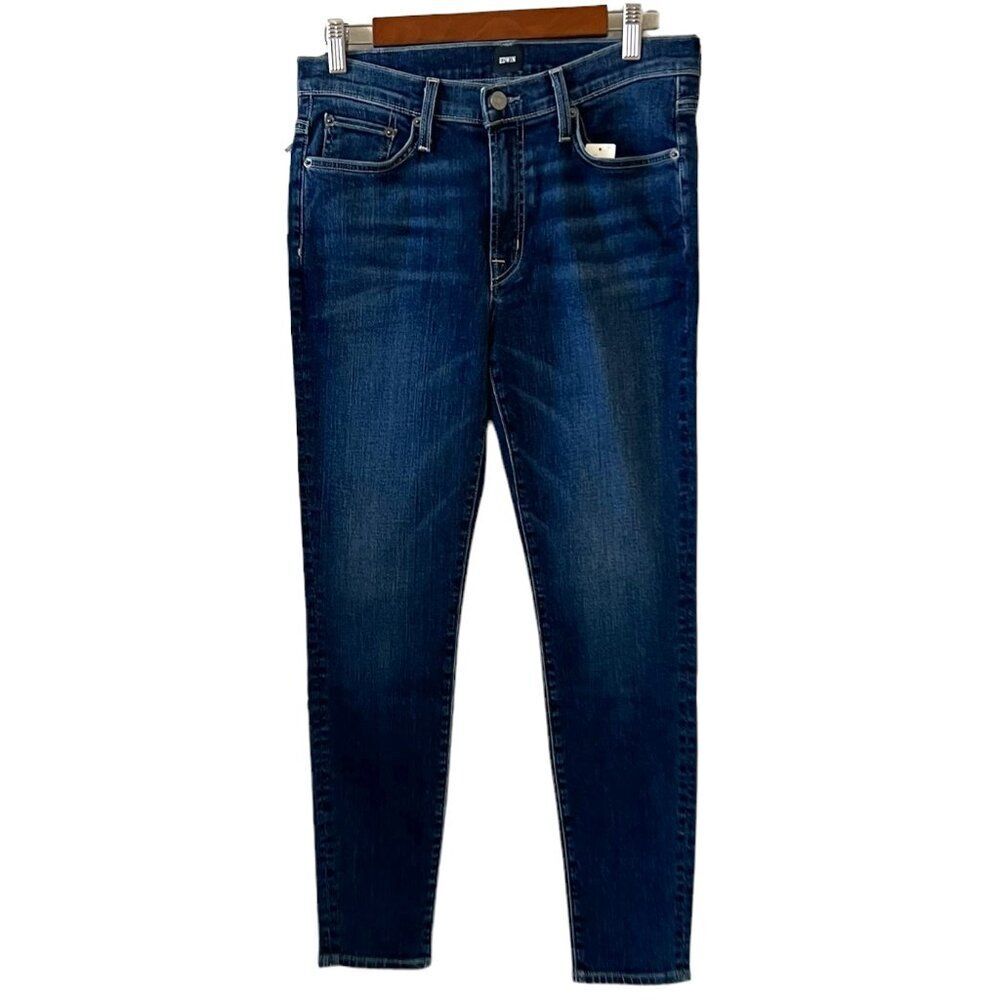 EDWIN NEW Pixie Mid-Rise Skinny Jeans In Dark Wash Size 28